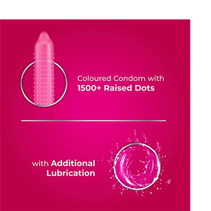 Alternative view of Skore Strawberry Flavoured Heavy Dotted Condoms-10pcs