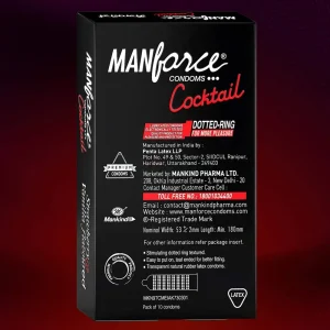 Alternative view of Manforce Cocktail Strawberry & Vanilla Flavored Condom- 10 Pcs