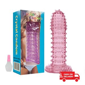 Crystal Dotted Color Condom 5 inch