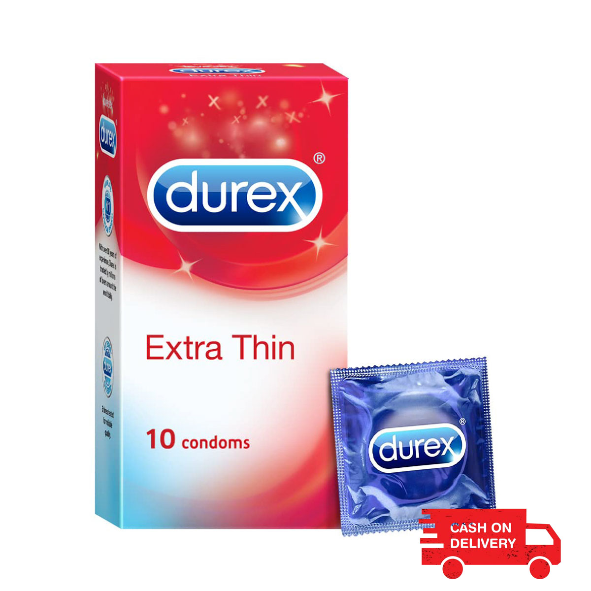 Durex Extra Thin Extra Stimuletion For Her Condom 10 pcs