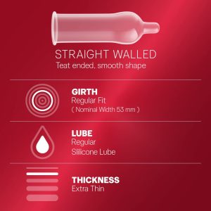 Alternative view of Durex Thin Feel Ultra Thin Extra Lubricated Condoms 12pcs