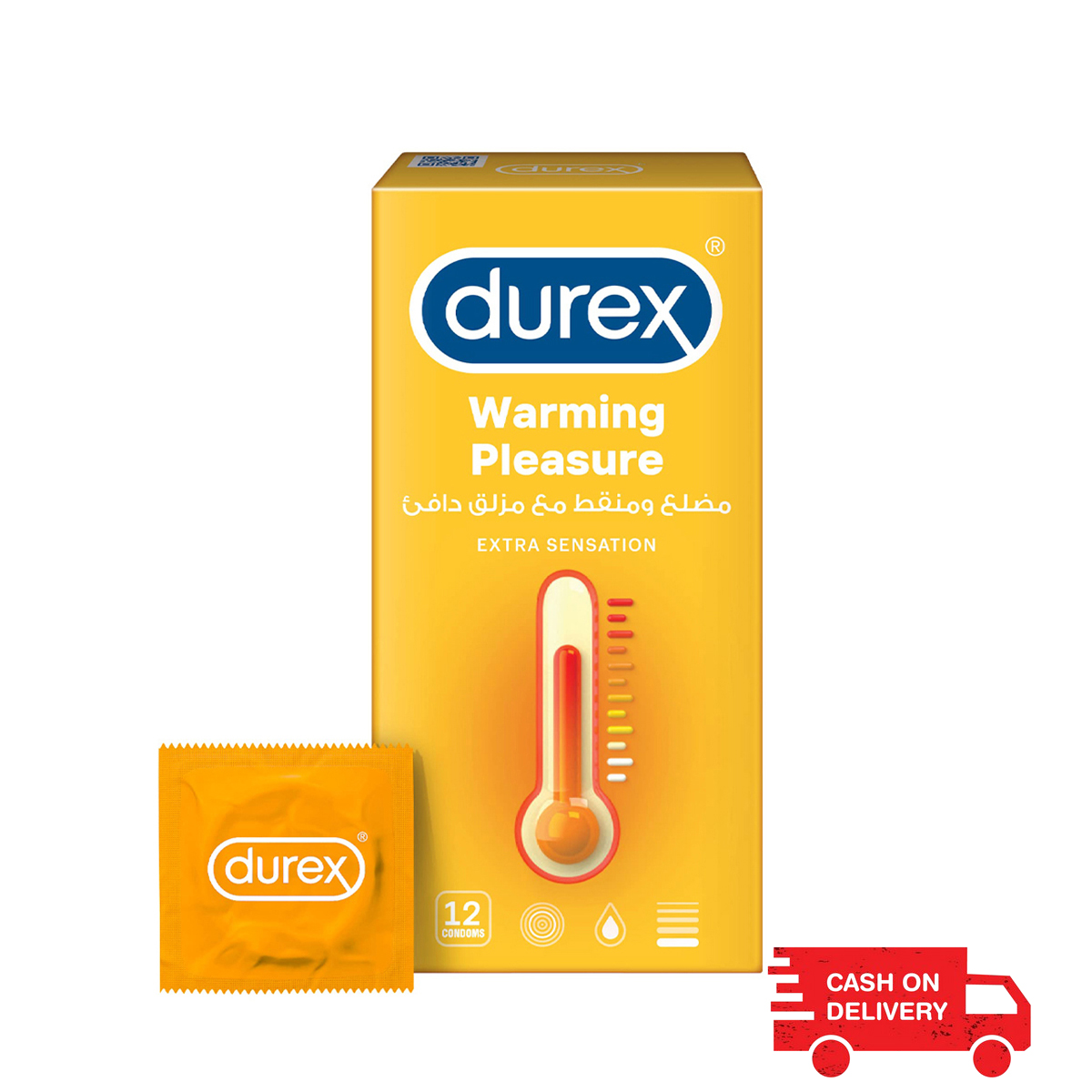 Durex warming pleasure extra sensation condoms 12 pcs