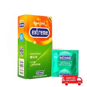 Extreme Excita Ribbed Long Lasting Condom – 12Pcs