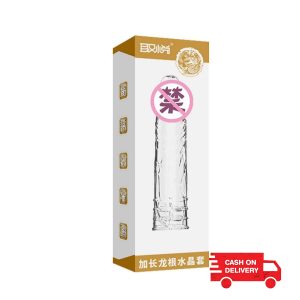 âSuper Silicone Crystal Sleeve Dragon Head Condom for Men