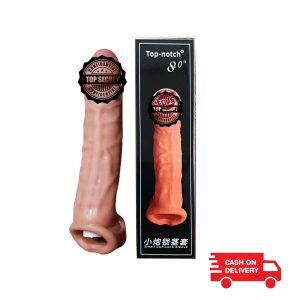 ââTop-notch Real Skin Slim Fit Silicone Condoms For Men 8 inch