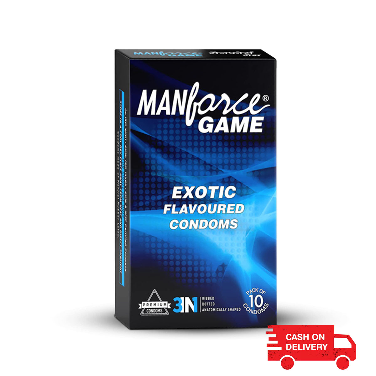 Manforce Game 3in1 Exotic Flavored Condom- 10 Pcs