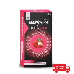 Manforce Litchi 1740 Extra Dotted Condom - 10Pcs