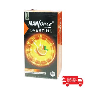 Manforce Overtime Orange Long Lasting Pleasure Condom – 10Pcs