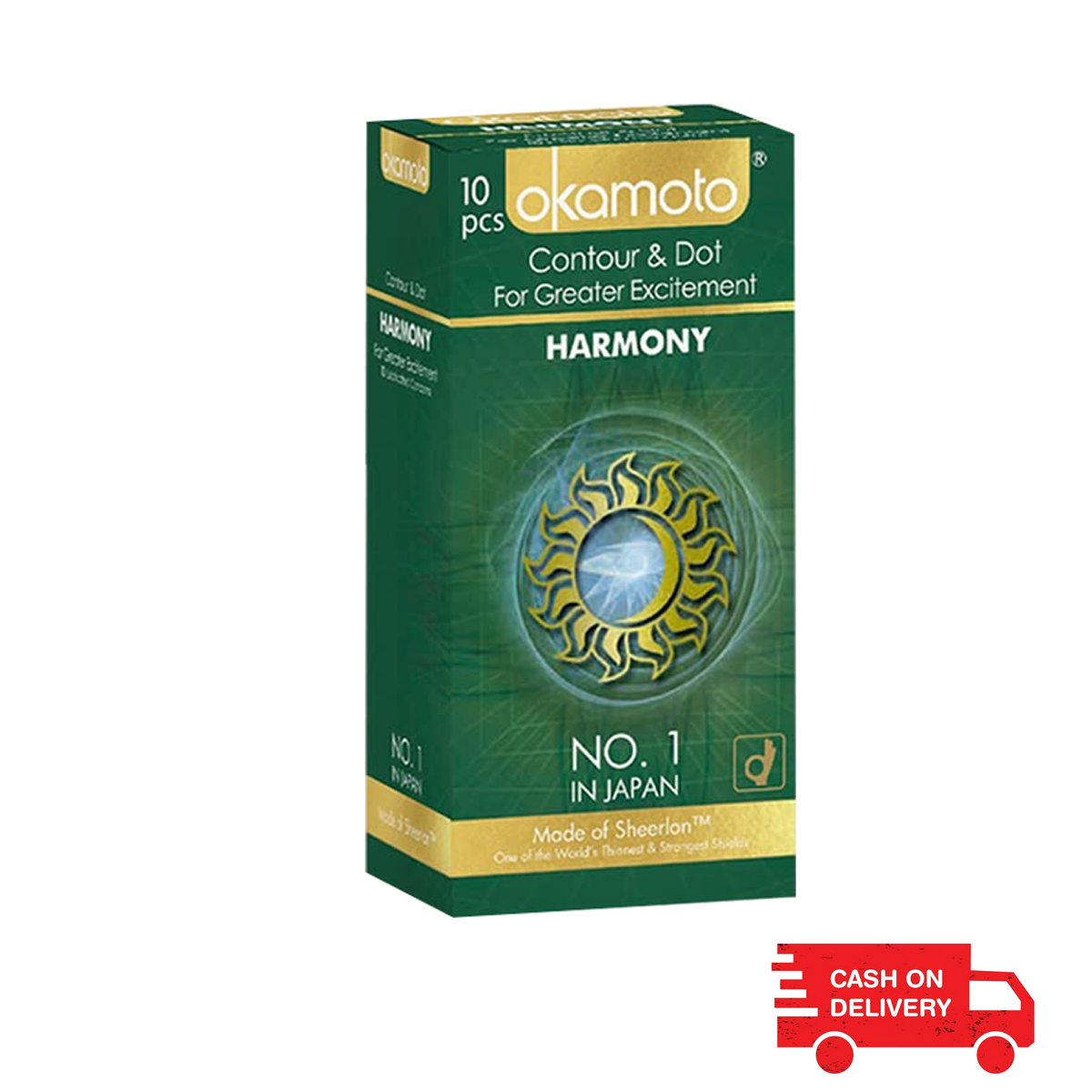 Okamoto Harmony Countor and Dotted Condom 10Pcs