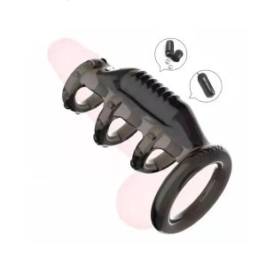 Pleasure Increase Vibrating Penis Sleeve with Cock Ring