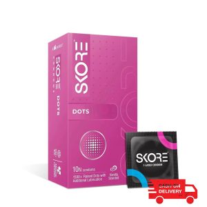 Skore Dots 1500+ Dotted Vanilla Flavoured Condom 10pcs