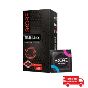 Skore Timeless Climax Delay Dotted & Ribbed Condom – 10pcs