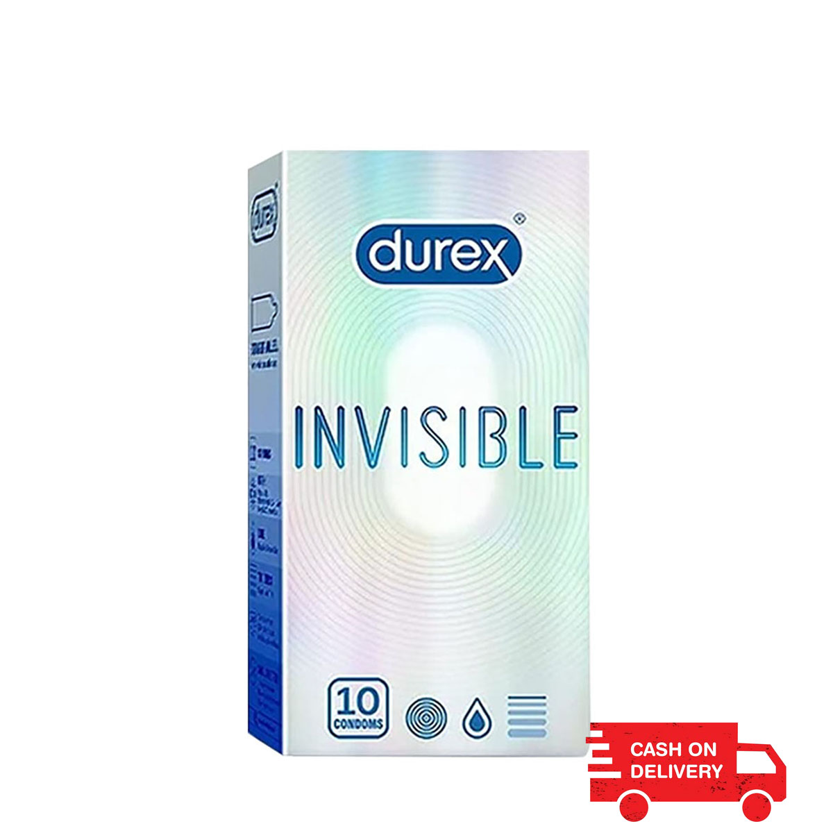 Durex Invisible Extra Thin Real Feel Condoms 10pcs