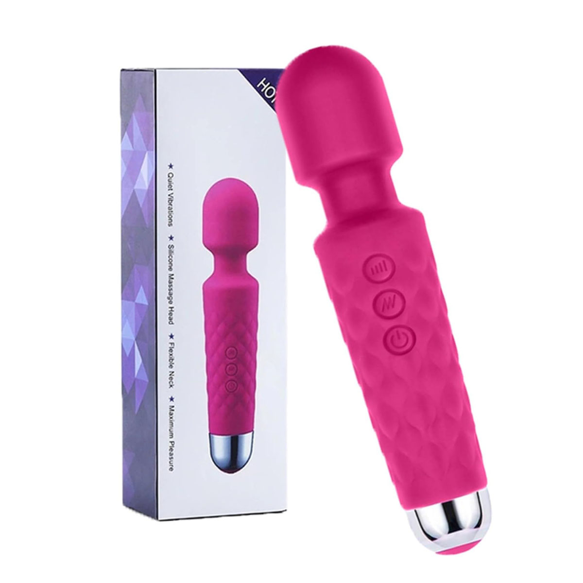 Women’s Multispeed Rechargeable Vibrator 7.6 Inch (20 Vibration Modes)