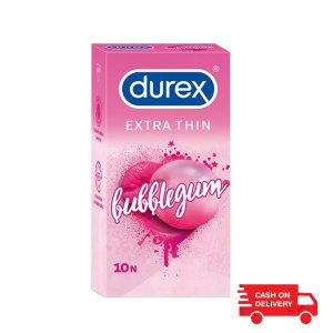 Durex Bubblegum Flavoured Extra Thin Condoms for Men -10 pcs