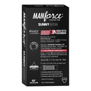 Alternative view of Manforce Sunny Edition Condom Ribbed & Dotted -10 pcs