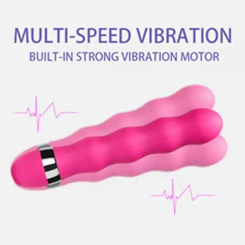 Multi-Speed G Spot Vibrator With Anal Butt Plug for Women (7 inch) - Image 3