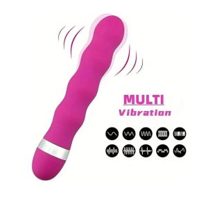 Multi-Speed G Spot Vibrator With Anal Butt Plug for Women (7 inch)