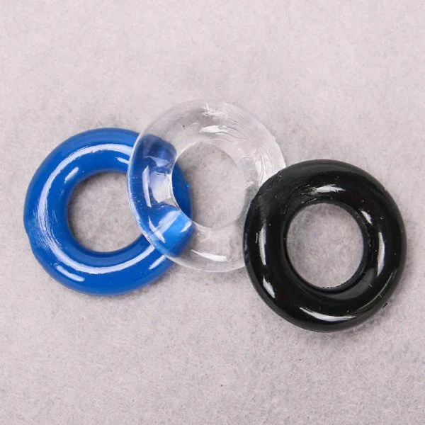 Stay Hard Time Delay Ejaculation Penis Cock Ring (3 Pcs) - Image 2