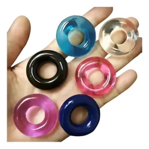 Alternative view of Silicone base pleasure Ring for men 1 pcs