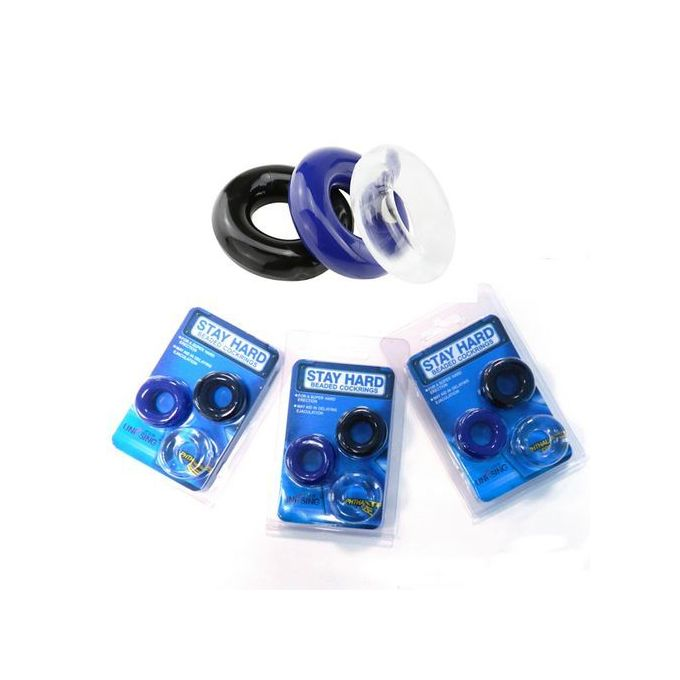 Stay Hard Time Delay Ejaculation Penis Cock Ring (3 Pcs)