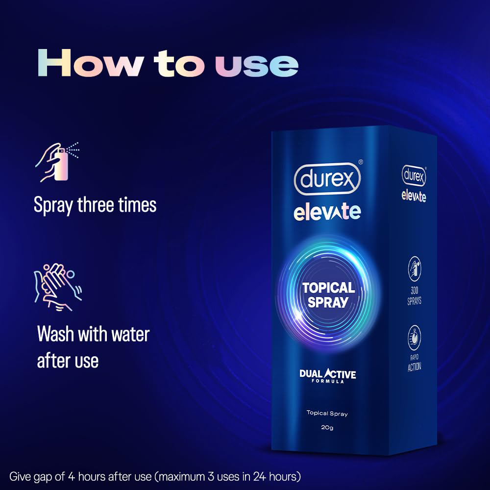 Durex Elevate Climax Delay Spray for Men 20g - Image 2