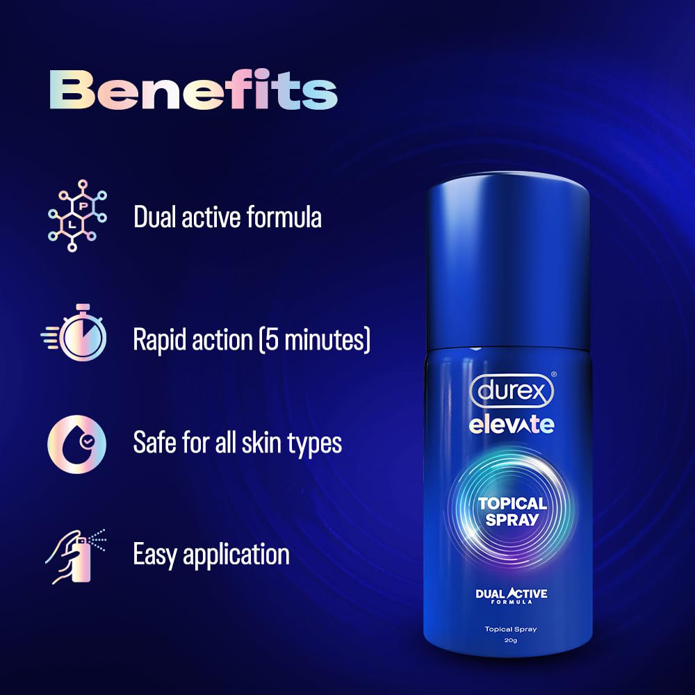 Durex Elevate Climax Delay Spray for Men 20g - Image 3